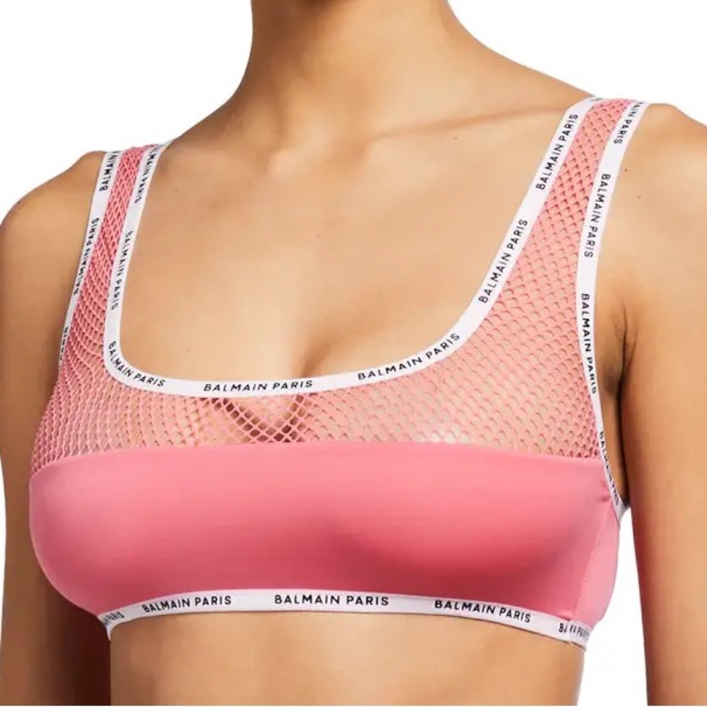 Mesh Insert Bra Top
